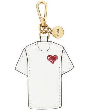 Pinko 'T-Shirt Is Amore' Key Holder - Metallic