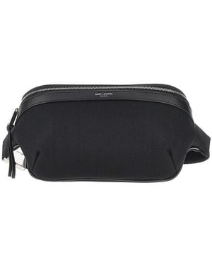 Saint Laurent Technical Canvas Beltbag - Black