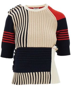 Bottega Veneta Cotton Patchwork Jumper - Black