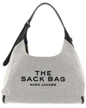 Marc Jacobs 'The Sack Bag' Canvas Shoulder Bag - Gray