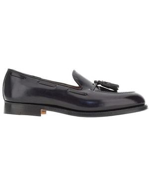 Alden Leather Loafers With Tassels - Blue