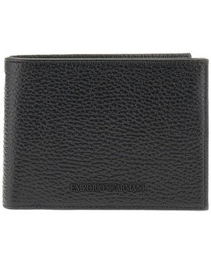 Emporio Armani Wallet And Cardholder Gift Set - Black