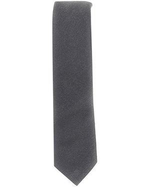Emporio Armani Jacquard Silk Necktie - Grey