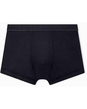EA BODYWEAR Stretch Modal Boxer Shorts - Blue