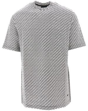 Emporio Armani Embossed Jersey T-Shirt - Grey