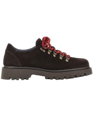 Bianco Suede Leather 'Biadenali' Shoes - Brown