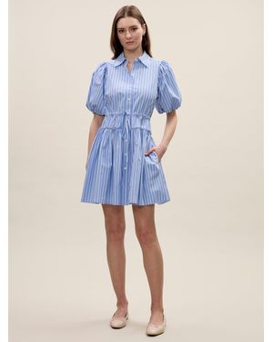 Rebecca Taylor Priya Poplin Shirt Dress - Blue
