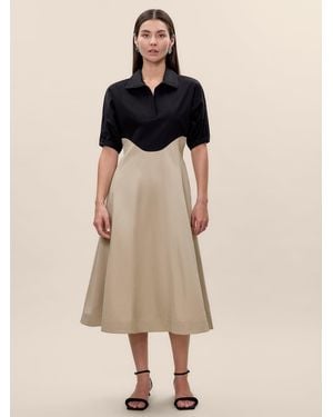 Rebecca Taylor Elspeth Colorblock Dress - Natural