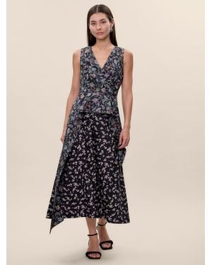 Rebecca Taylor Aurelia Stretch Linen Dress - Natural
