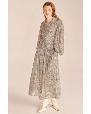 Rebecca Taylor Fleur Ruffle Dress - Natural