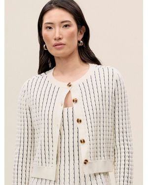 Rebecca Taylor Dorothy Knit Cardigan - Natural
