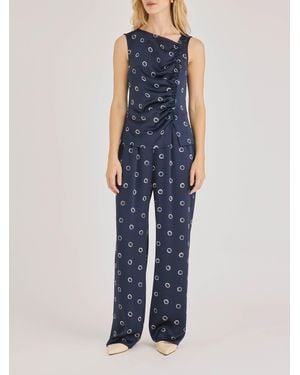 Rebecca Taylor Hazy Dot Pant - Blue