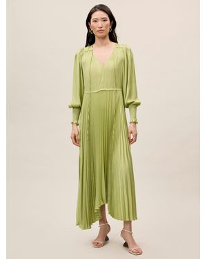 Rebecca Taylor Pleated Dress - Green