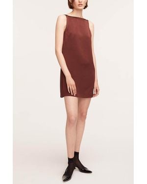 Rebecca Taylor Heavy Satin Shift Dress - Red