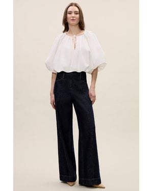 Rebecca Taylor Gabrielle Denim Pant - Blue