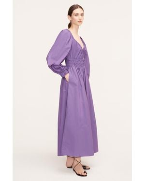 Rebecca Taylor Poplin Smocked Waist Dress in Natural | Lyst Rebecca Taylor Poplin Smocked Waist Dress in Natural | Lyst
