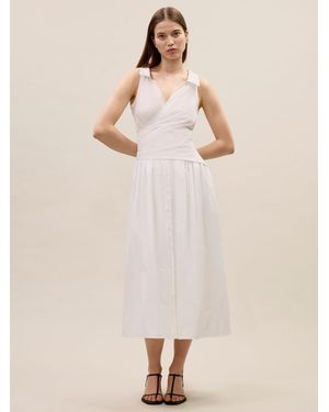 Rebecca Taylor Isla Poplin Dress - Natural