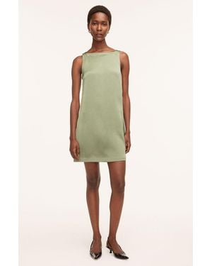 Rebecca Taylor Heavy Satin Shift Dress - Green