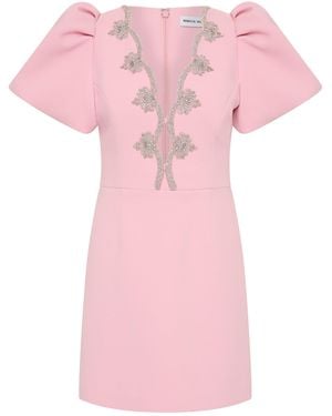 Rebecca Vallance Harlynn Puff Sleeve Mini Dress - Pink
