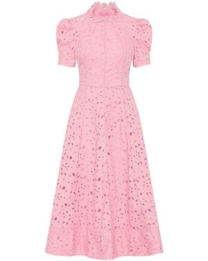 Rebecca Vallance Kitsu Short Sleeve Midi Dress - Pink