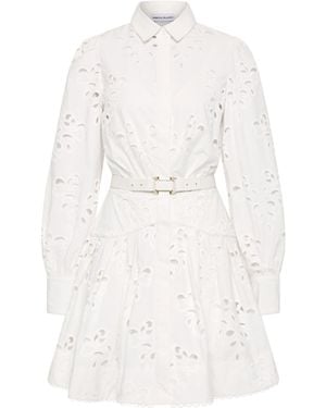 Rebecca Vallance Artesan Long Sleeve Mini Dress - White