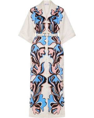 Rebecca Vallance Barbados Breeze Midi Dress - Blue