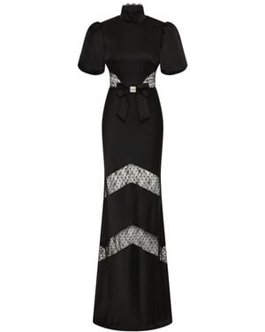 Rebecca Vallance Noire Short Sleeve Gown - Black
