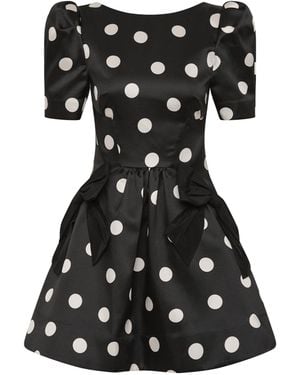 Rebecca Vallance Bacio Short Sleeve Mini Dress - Black