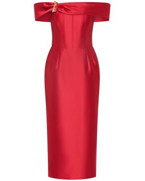 Rebecca Vallance Esmeralda Midi Dress - Red