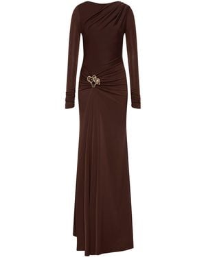 Rebecca Vallance Hazine Long Sleeve Maxi Dress - Brown