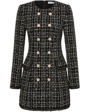 Rebecca Vallance Meringue Blazer Mini Dress - Black