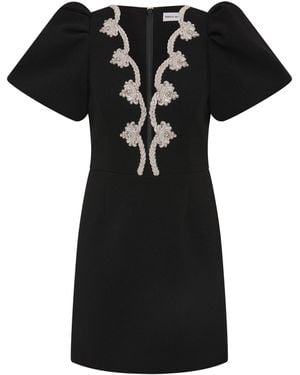 Rebecca Vallance Harlynn Puff Sleeve Mini Dress - Black