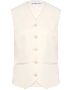 Rebecca Vallance Blanco Vest - White