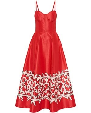 Rebecca Vallance Sundia Midi Dress - Red