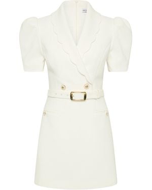 Rebecca Vallance Marina Short Sleeve Mini Dress - White