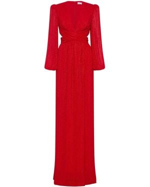 Rebecca Vallance Samantha Long Sleeve Gown - Red