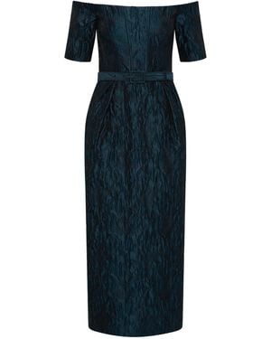 Rebecca Vallance Cascades Midi Dress - Blue
