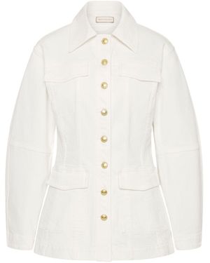 Rebecca Vallance Aviator Jacket - White