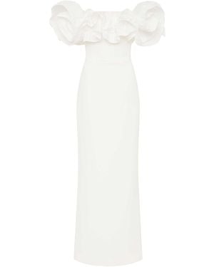 Rebecca Vallance Tessa Off Shoulder Gown - White