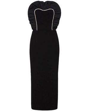 Rebecca Vallance Katie Strapless Midi Dress - Black