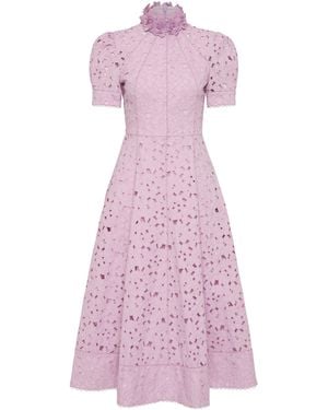 Rebecca Vallance Kitsu Short Sleeve Midi Dress - Pink