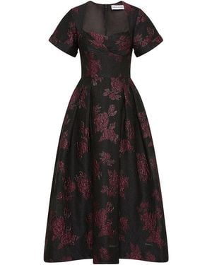Rebecca Vallance Florentina Midi Dress - Black