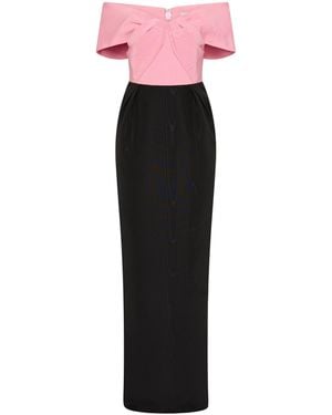 Rebecca Vallance Amaro Off The Shoulder Gown - Multicolour
