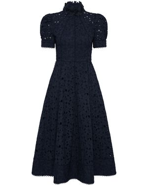 Rebecca Vallance Kitsu Short Sleeve Midi Dress - Blue