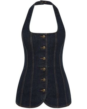 Rebecca Vallance Colter Top - Blue