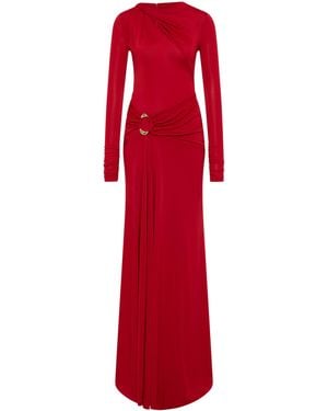 Rebecca Vallance Kiana Long Sleeve Maxi Dress - Red