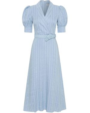 Rebecca Vallance Effie Midi Dress - Blue