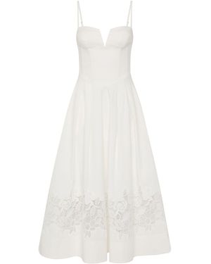 Rebecca Vallance Montreux Midi Dress - White