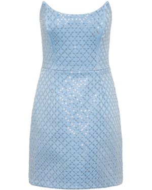 Rebecca Vallance Alix Mini Dress - Blue