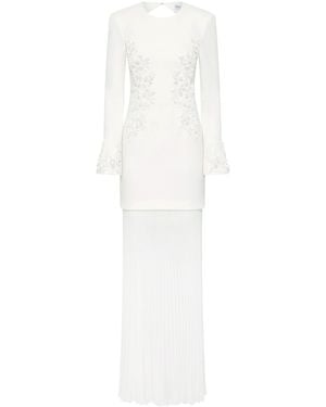 Rebecca Vallance Xanthe Long Sleeve Gown - White